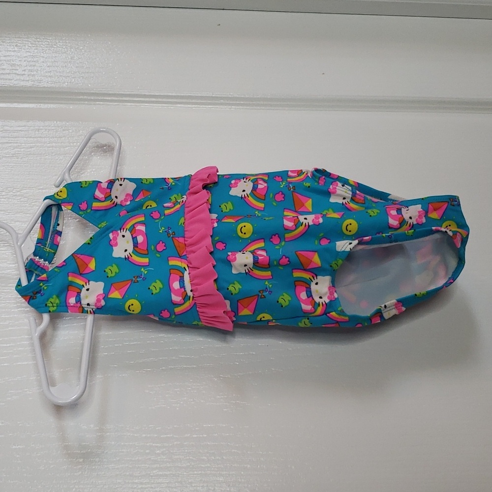 Hello Kitty Bathing Suit Blue & Pink Size 3T